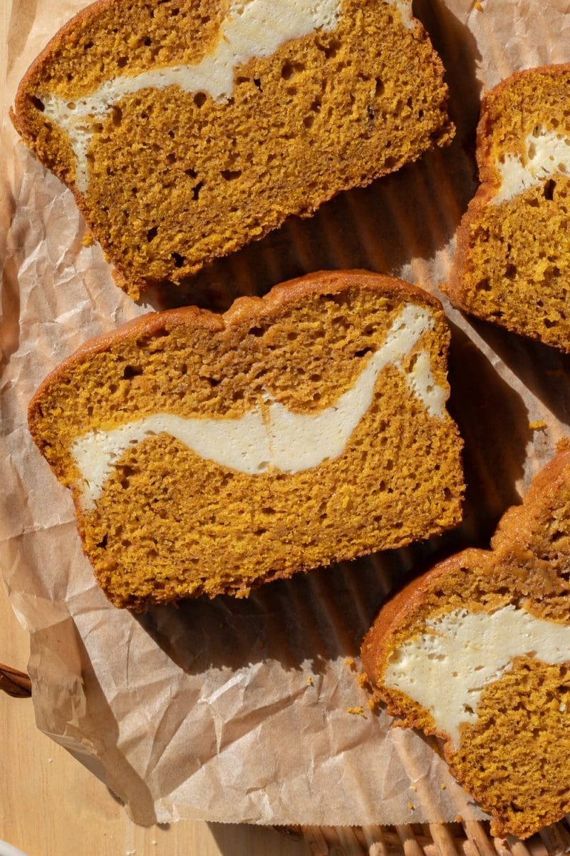 Ultimate Cream Cheese Swirl Pumpkin Bread